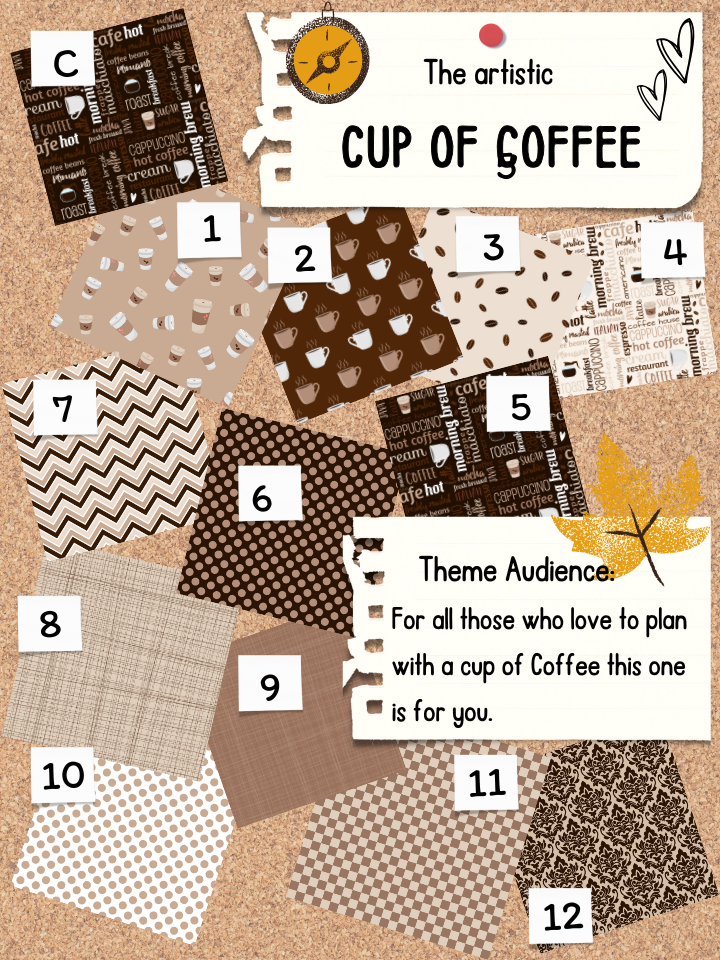 Cup of Coffee Theme Sheet