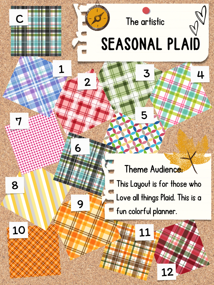 Seasonal Plaid Theme Sheet